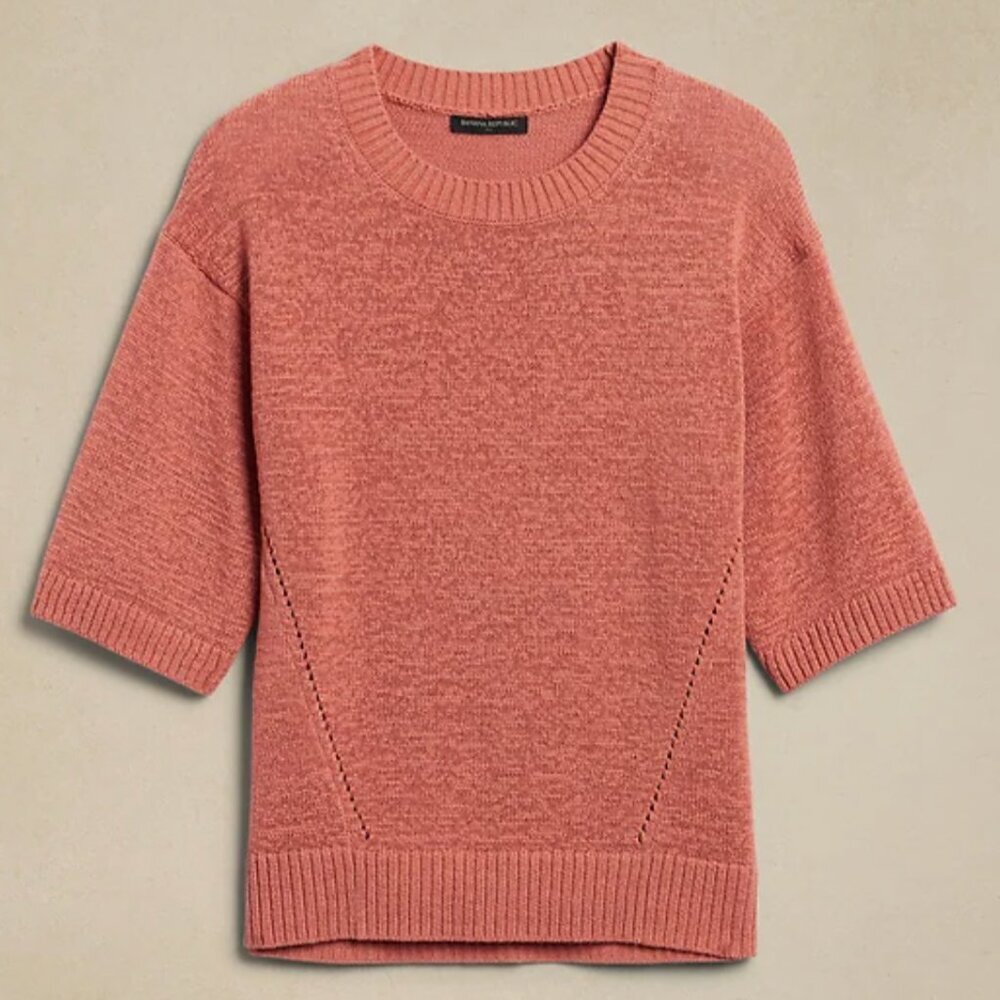 Banana Republic Slouchy Short Sleeve Sweater Size Medium